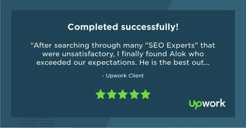 Upwork Reviews of RankON